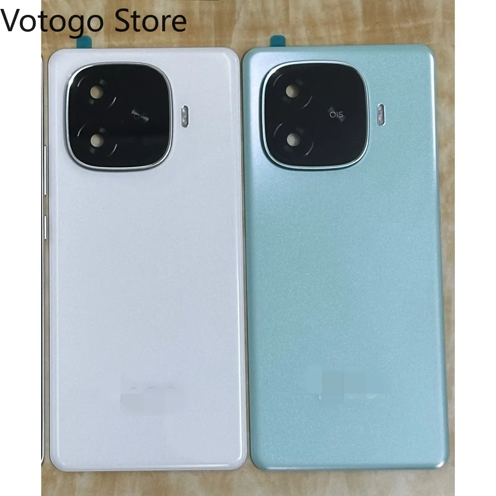 Repair Battery Housing For Vivo iQOO Z9 Turbo Z9X Turbo+ Plus 5G Back Cover Glass Rear Door Case Shell + Camera Lens Replacement