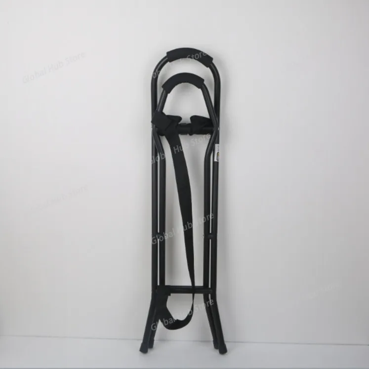 Aluminum Alloy Lightweight Four Legged Walking Stick Chair Elderly Walker Foldable Cane Chair Elderly Mobility Aids Cane Stool