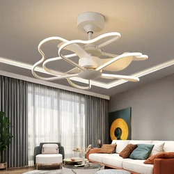 Ceiling Lamp Fan Lamp Ceiling Fan Lamp Bedroom Room Balcony Kitchen Restaurant Home Electric DC Fan Remote Control Ledchandelier