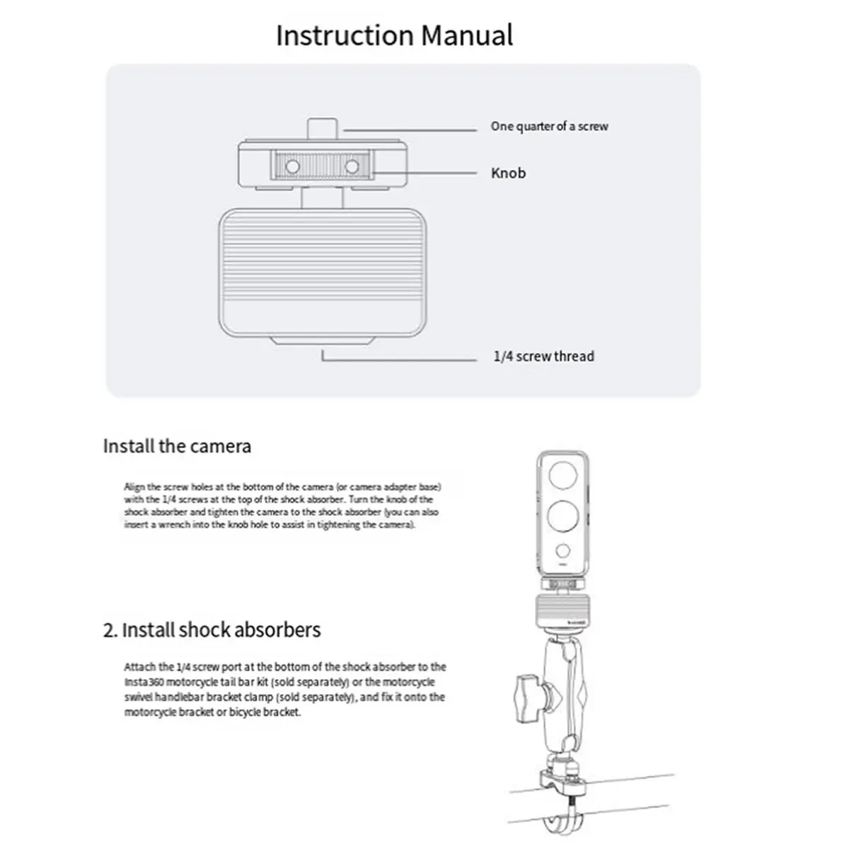 

Mechanical Floating Vibration Damper for ONE X5/X4//R Camera Mount Stabilizer Reduces Intense Vibrations