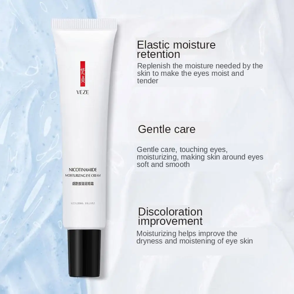 Niacinamide Eye Cream crema per gli occhi antirughe crema Anti-età sotto gli occhi per occhiaie gonfiore, rimuovere la borsa per gli occhi siero per la cura degli occhi