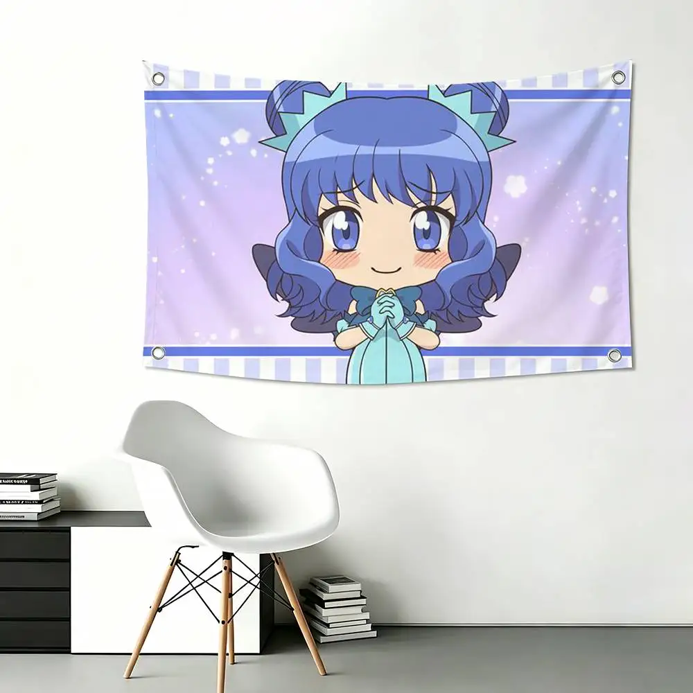 M-Mint A-Aizawa T-Tokyo Mew Mew Funny Flags for Bedrooms Home Decor Items Outdoor Decors Garage Decoration Flaga