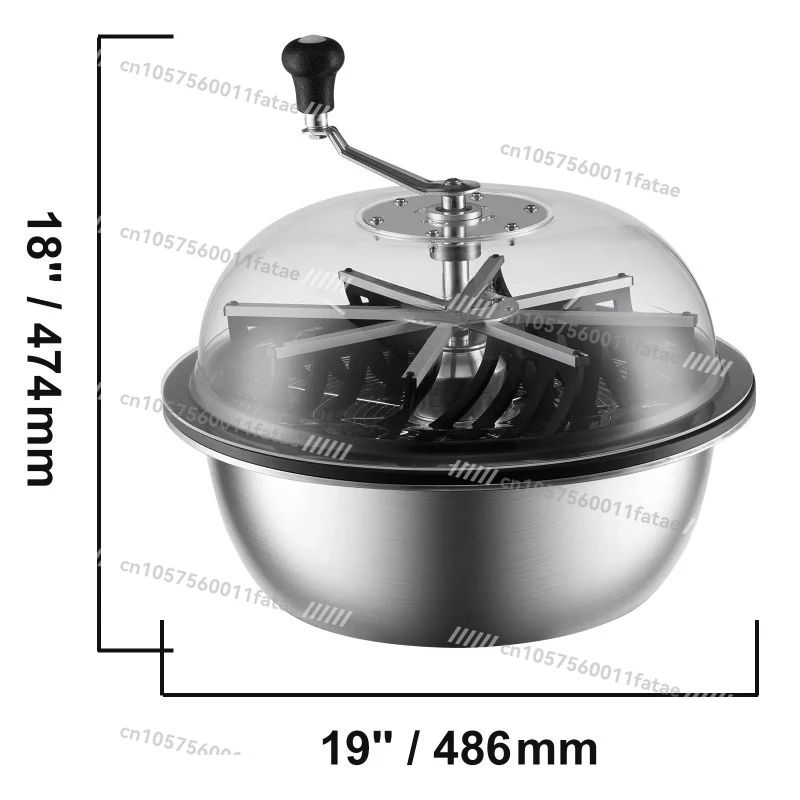 

Leaf Bowl Trimmer 16"19"24" Trimmer Bowl Manual Bud Trimmer with Stainless-Steel Blades for Twisted Spin Cut Clear Dome