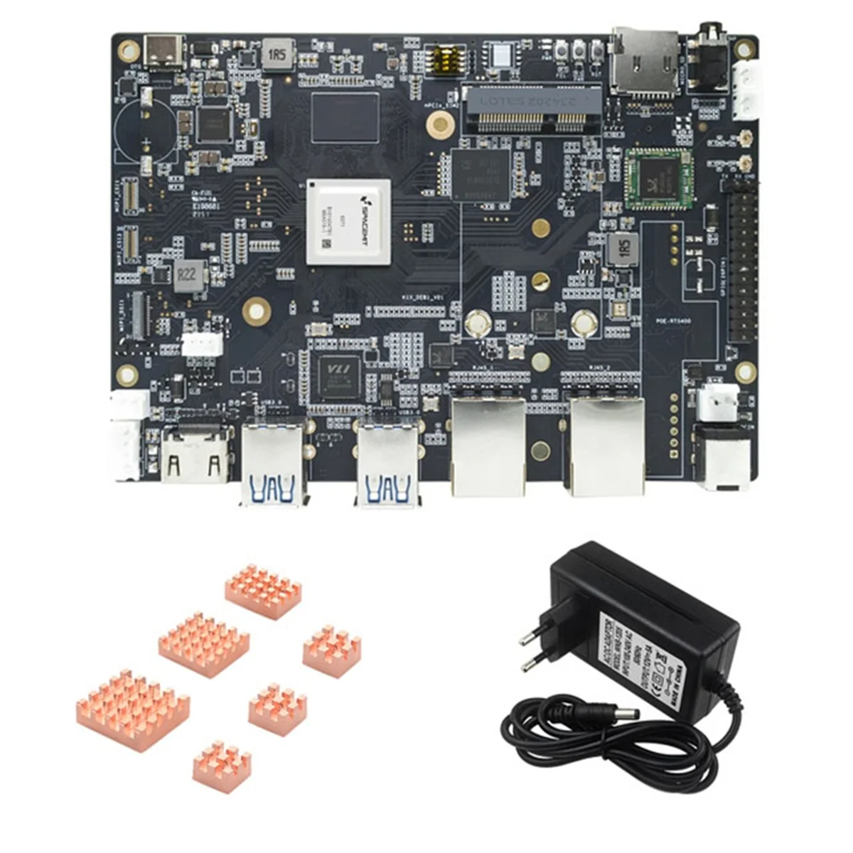 

Banana Pi BPI-F3 SpacemiT K1 8 Core RISC-V Chip 4G LPDDR4 16G EMMC 2.0 TOPs AI Computing Power Development Board EU PLUG