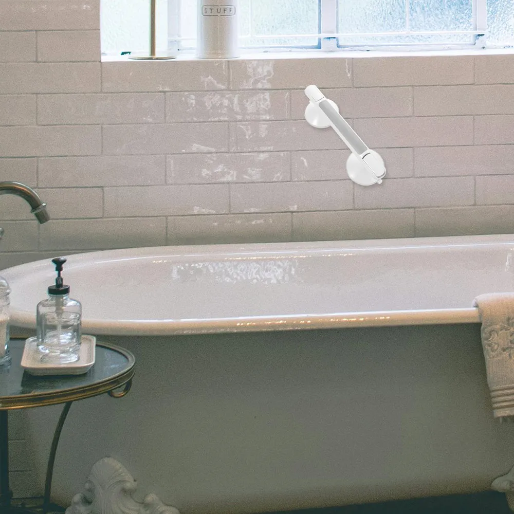 

Супер большие присоски Ручка для душа Нескользящие поручни для ванной комнаты с высокой нагрузкой Безопасные перила без перфоратора