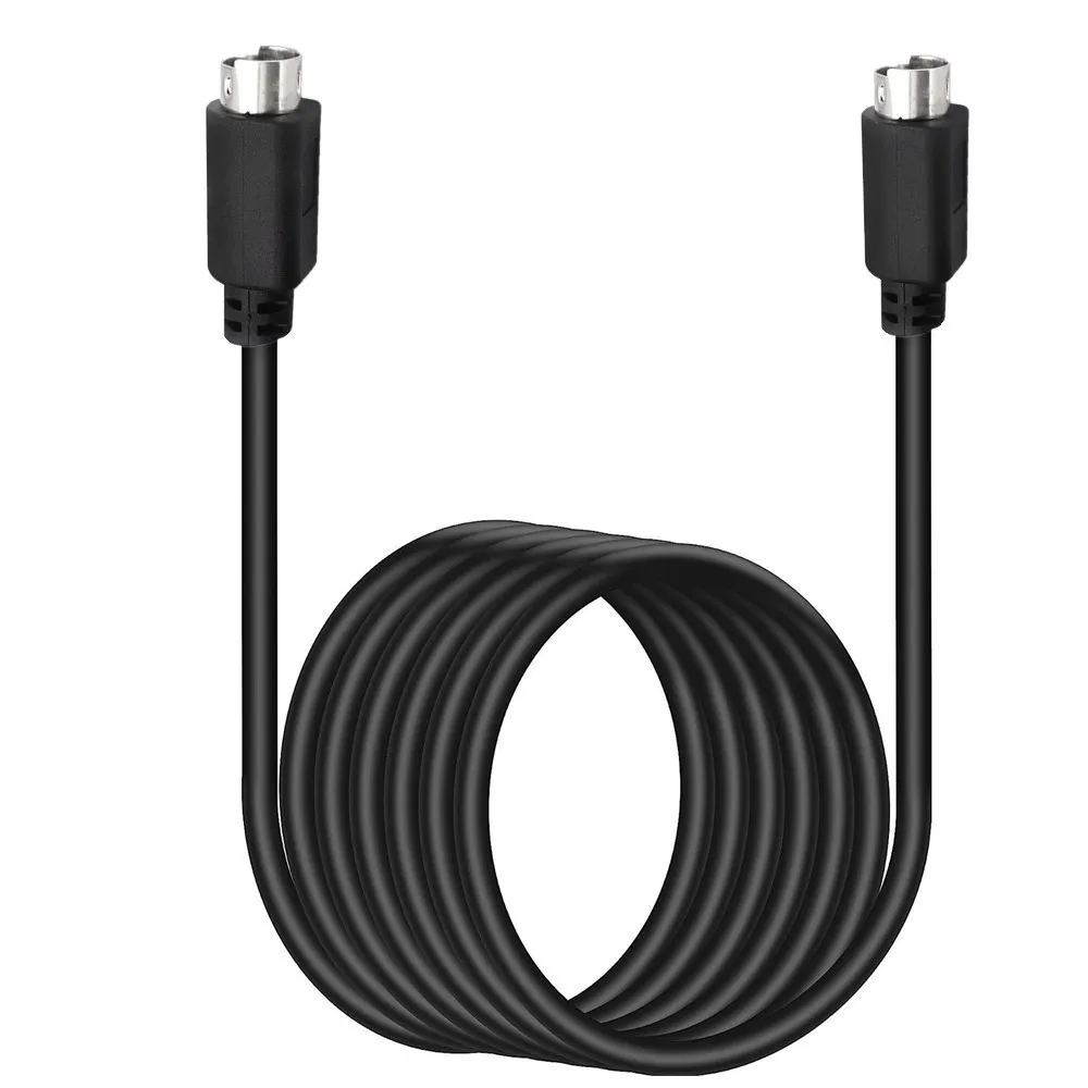 10FT Mini DIN 6-Pin Adapter Cable 6 Pin PS/2 PS2 Data Cable Male to Male Straight and Elbow Mini DIN 6Pin 0.5M 1.8M 3M