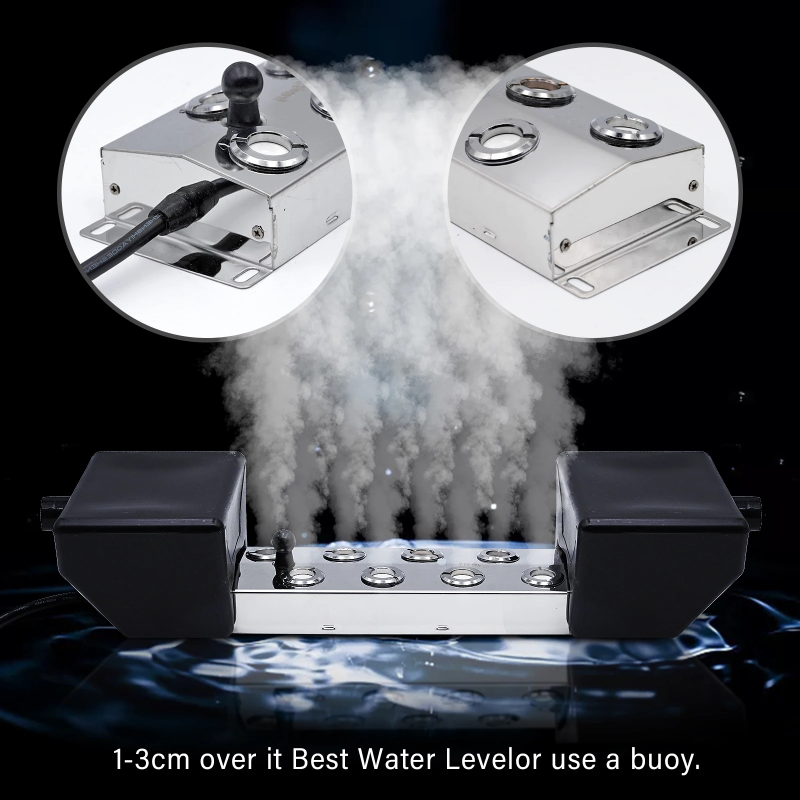 8/10head Ultrasonic Atomizer Air Humidifier Fogger Mist Maker Fountain Pond Atomizer Greenhouse Hydroponics