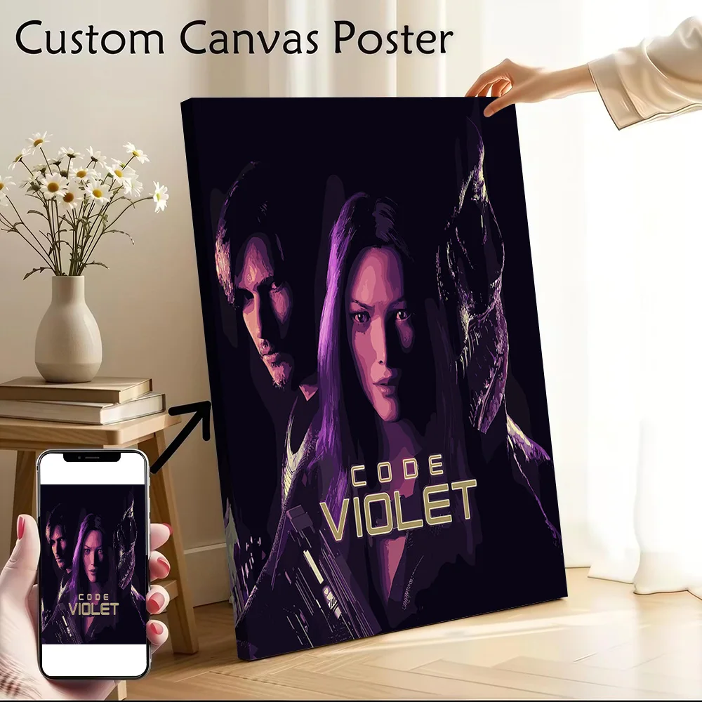 Code Violet: Sci-Fi Thriller Printed Canvas Poster Personalized High Quality Wall Art Paintings for Home Decor Luxury Decoration
