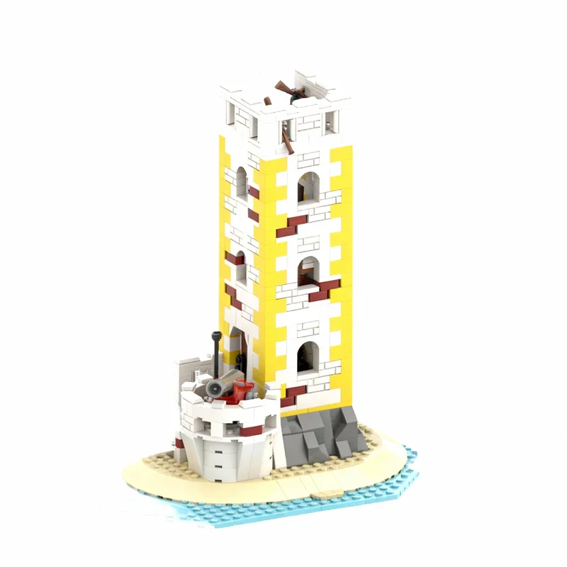 698pcs MOC Pirates Sabre Island 6265 Remake Model Building Blocks Christmas Gift Architecture Toy Collection Craft Education