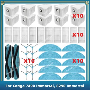 Kompatibel für Cecotec Conga 7490 Immortal / 8290 Immortal / Kabum Smart 900 ersatzteile zubehör hauptseite bürste mop filter staubbeutel