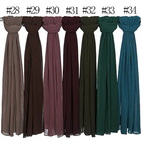 6 best sales प्लीटेड स्कार्फ हिजाब - №1