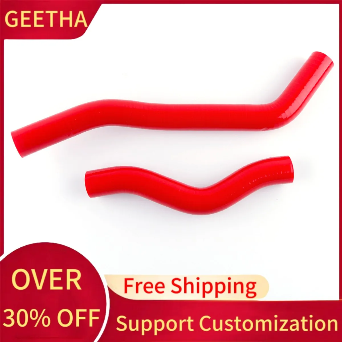 For 2001-2005 Honda Civic DX LX D17 1.7L Silicone Radiator Coolant Pipe Tube Hose Kit