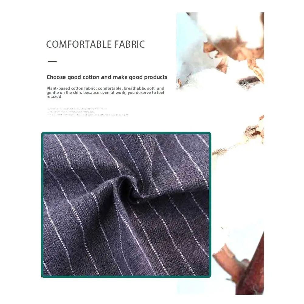 

Хлопковый фартук без рукавов в полоску, анти-масляный кухонный фартук, регулируемый эластичный жилет с принтом, кухонный фартук, кофейня