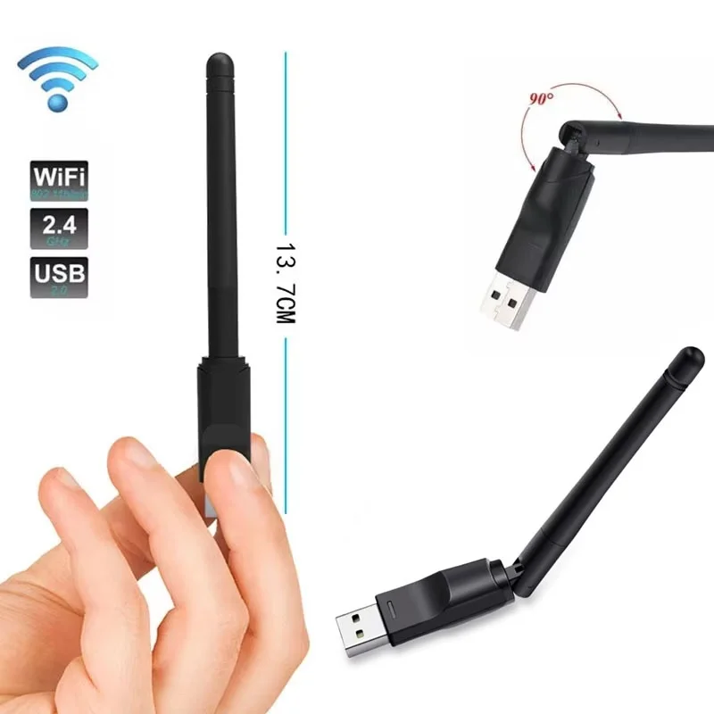 

2.4G Wireless LAN Dongle 150Mbps USB WiFi Receiver Dongle Adapter RTL8188 Home Network Adapter Accessories For Windows Laptop PC