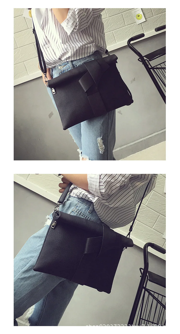 New Clutch Trend Contrasting Color Bag Envelope Bag Tramp Tote Bag Women\'s Fashion Simple Large Bag Messenger Bag