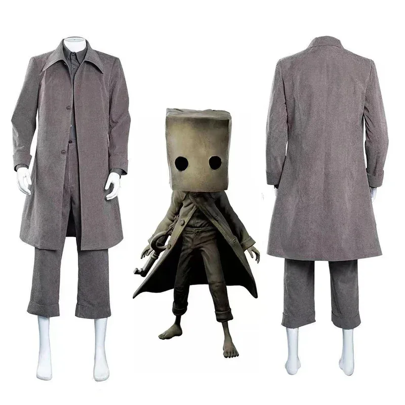 Игровые костюмы для косплея Little Nightmares 2, монопальто, униформа для взрослых, одежда для выступлений, плащ на Хэллоуин, карнавал, сценический перфор NM26 Игровые костюмы для косплея Little Nightmares 2, монопальто, униформа для взрослых, одежда для выступлений, плащ на Хэллоуин, карнавал, сценический перфор NM26