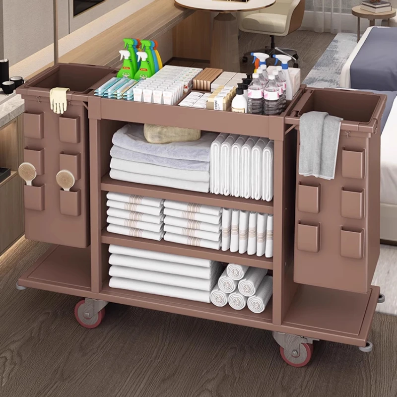 

Hotel Linen Cart Room Special Work Cart Hotel Service Cleaning Multifunctional Cleaning Trolley Carrinho De Carga
