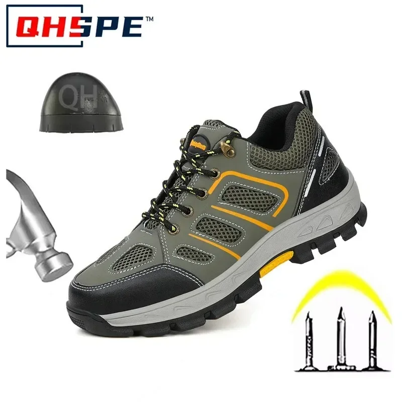 

New Men's Safety Work Shoes Breathable and Unbreakable Steel Head Boots Men's Shoes Anti Smash and Anti Puncture