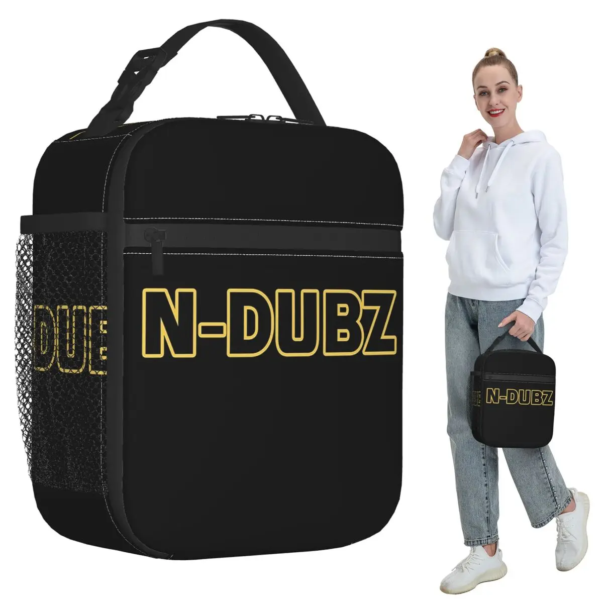 

N-Dubz Merch NDubz Logo Insulated Lunch Bag for Kids School Cooler Thermal Food Box Tote Leakproof Lunch Boxes Container