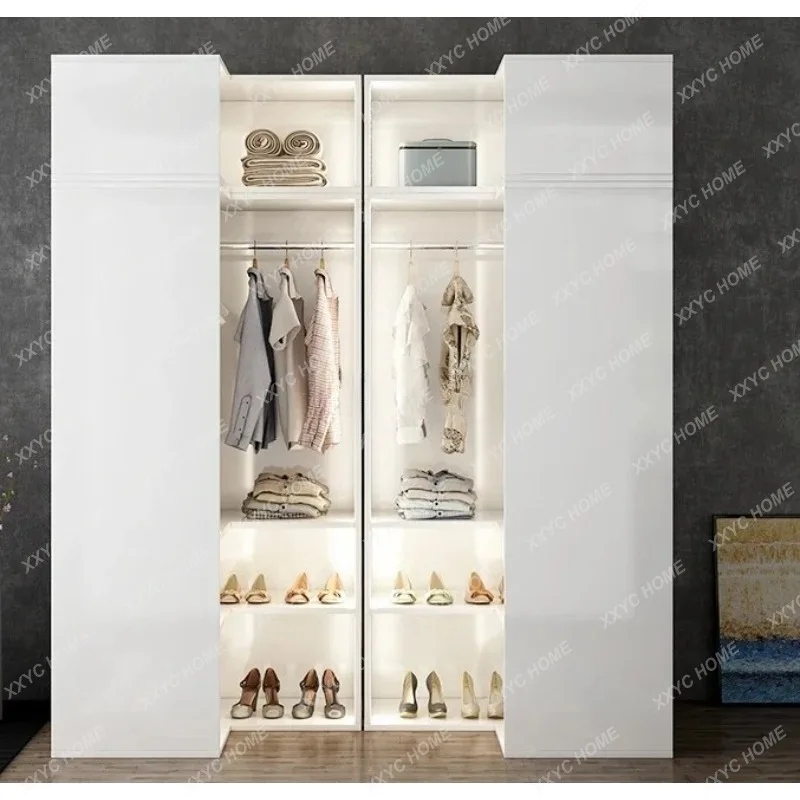 SL12Corner Multi-Functional White L-Shaped Right Angle  Bedroom Locker with Light