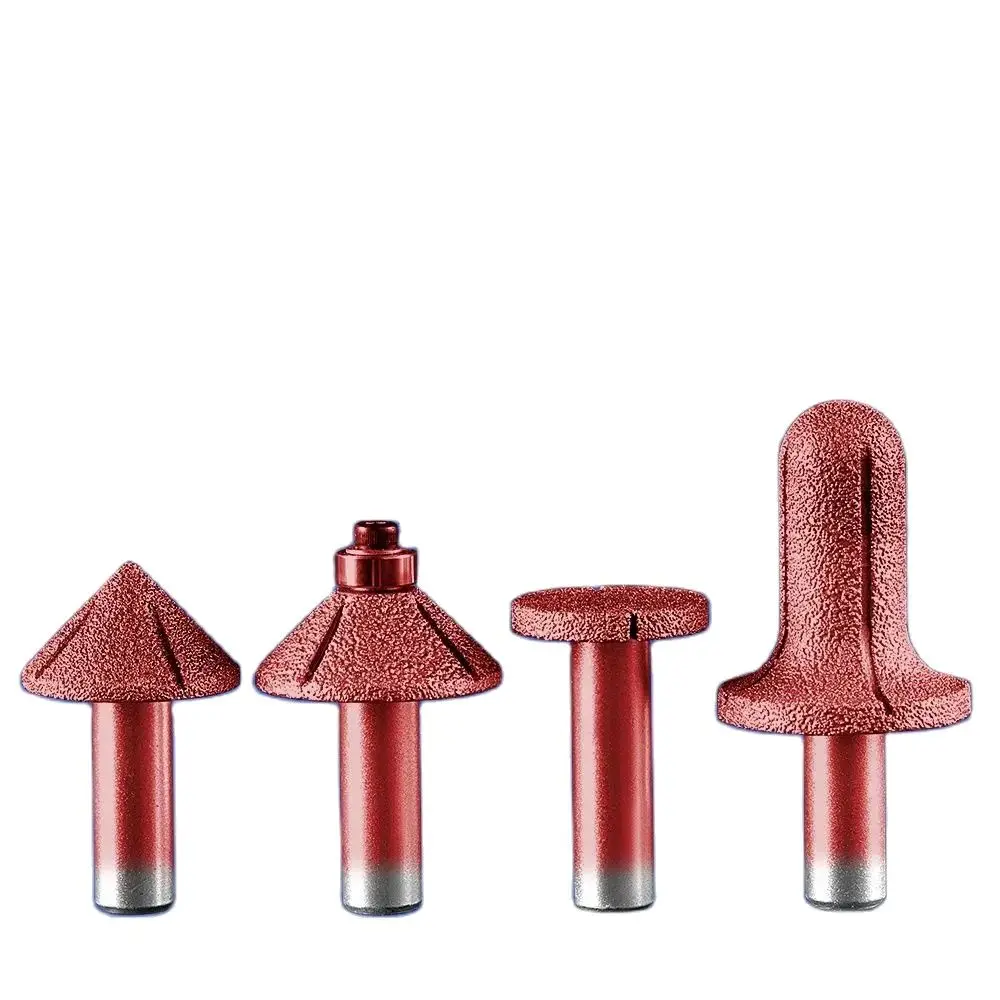 WeiTol 1pcs diamond emery stone router bits 90 degree V groove bit granite cutting tools marble engraving bits