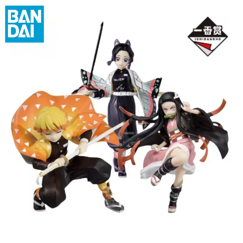 

В наличии Bandai Original Ichiban Kuji Demon Slayer Shinobu Zenitsu Nezuko Модель куклы Совершенно новая коробка Аниме Фигурки Игрушки