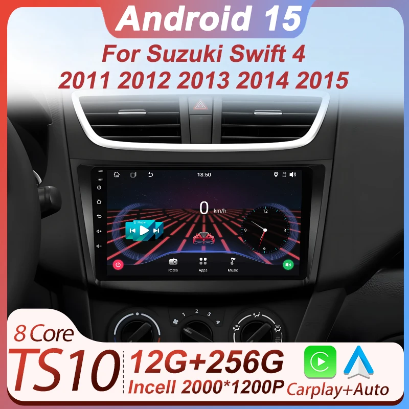 

Android 14 For Suzuki Swift 4 2011 2012 2013 2014 2015 Wireless Android Auto Carplay Car Radio Multimedia Player GPS Navigation