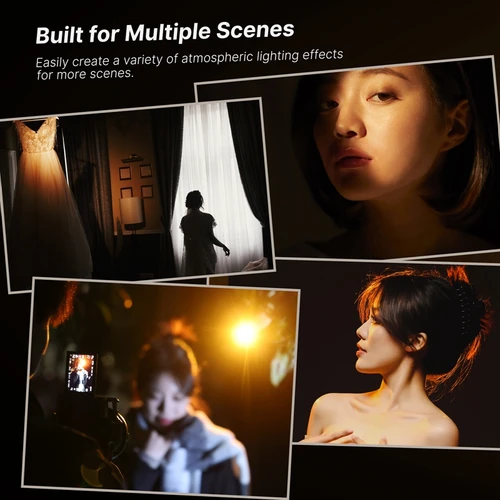 Imagen 2 del producto Ulanzi LM07 linterna de videografía 2000mAh 2000K-8000K luz de vídeo bicolor para iluminación interior y exterior luz ambiental