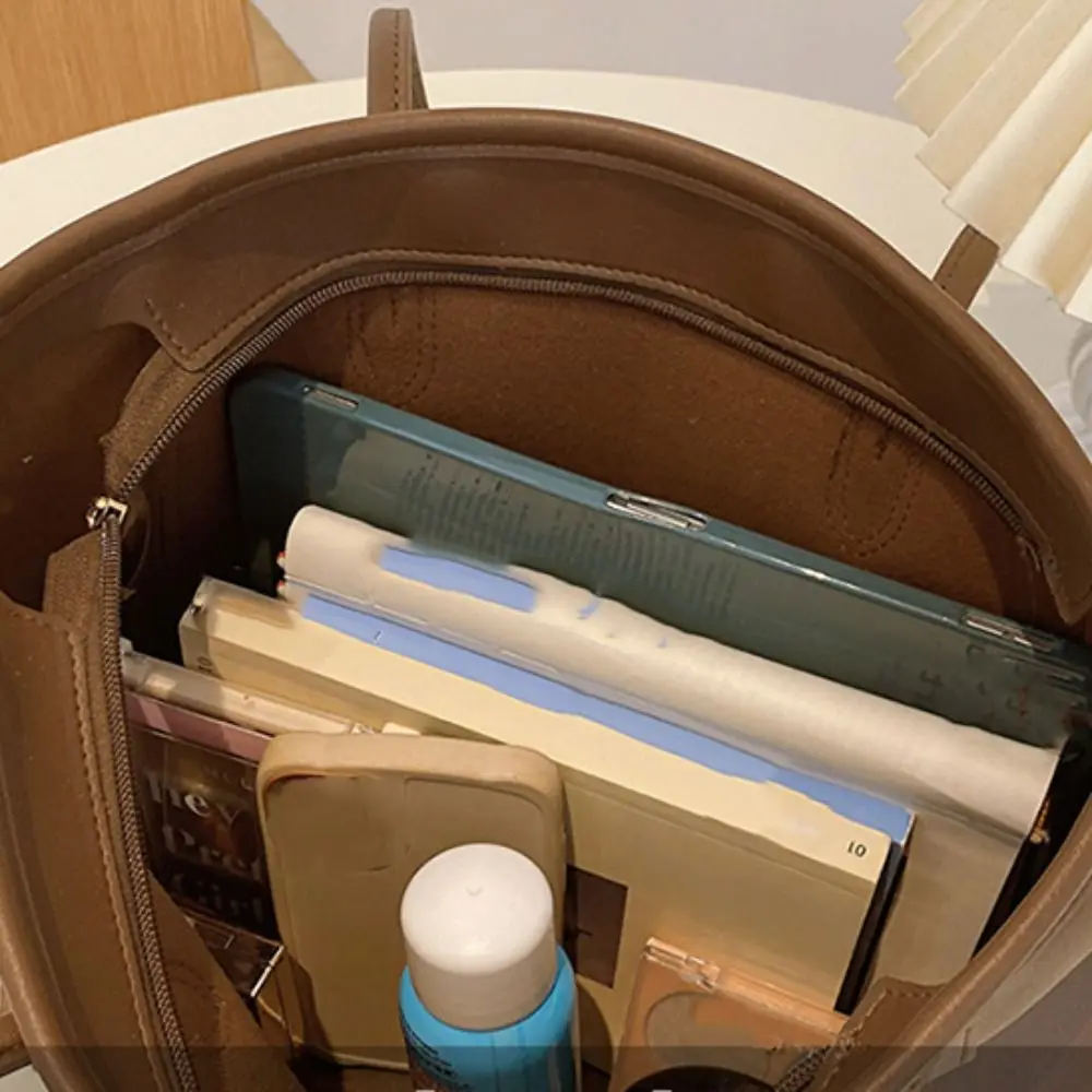 الأزياء الكورية نمط بو حمل حقيبة يد بو الجلود تحت الإبط حقيبة لون نقي سعة كبيرة حقيبة كتف السفر