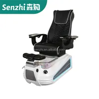 New Craftmanship Gelatum Nail Sap Salon Furniture Pipeless Whirlpool Electric Black Foot Pedicure Chair With Massage