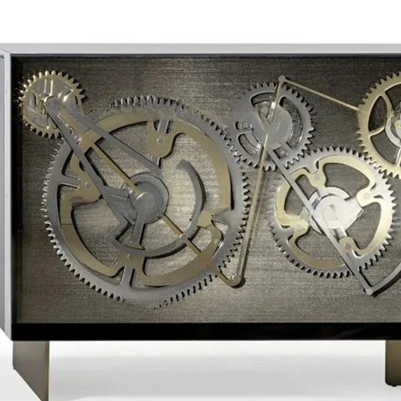 

xz1Big Ben Gear Side Cabinet Hotel Villa Large Flat Floor Locker Decorative Cabinet