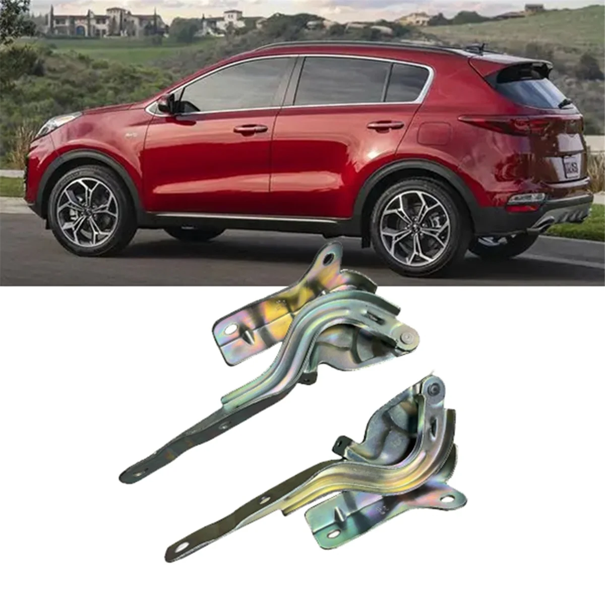 

Professional-Grade 1Pair Car Hood Hinges Driver & Passenger Side For Kia Sportage