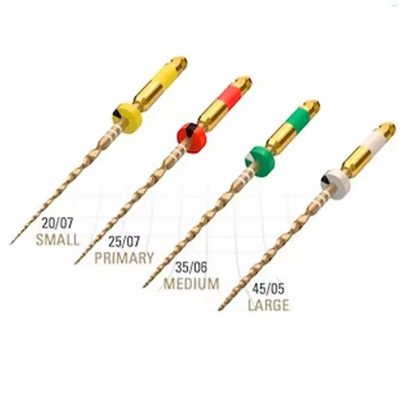 10 boards Dental Wave One Gold Endo Files Heat Activated Canal Root Gold Files Rotary 21MM 25mm 31MM NiTi for Endo Motor Roller