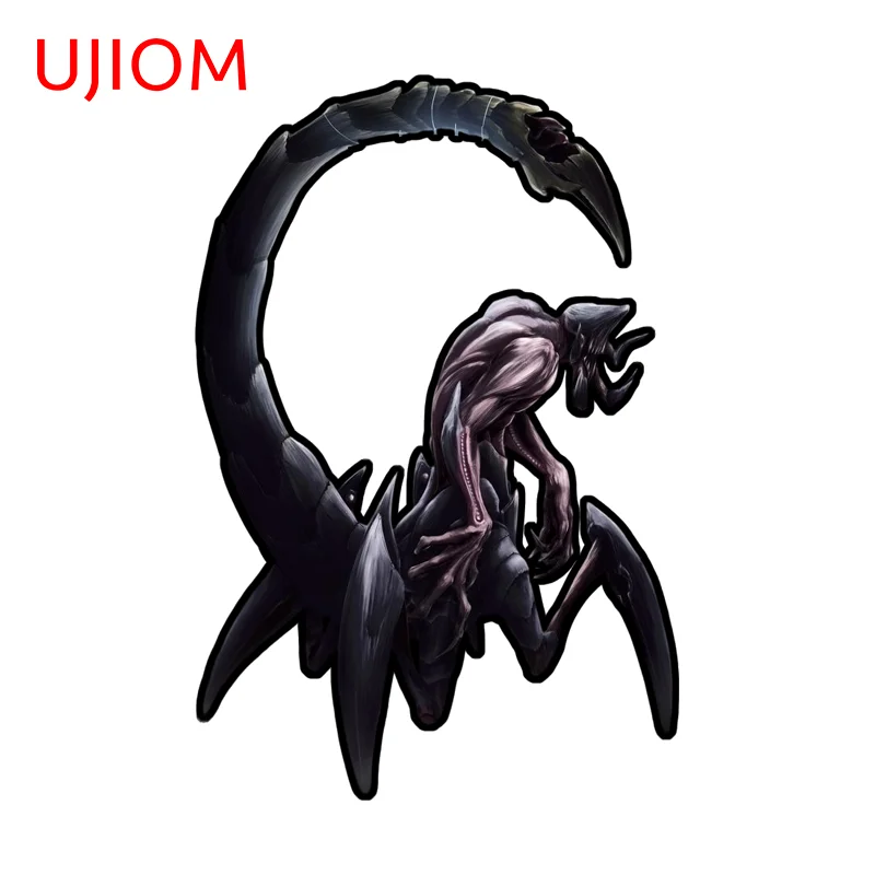 UJIOM Black Terrifying Humanoid Scorpion Wall Sticker Personality High Quality Vestibulec Decal Suitable For Wardrobe Decoration