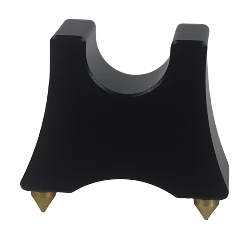 حامل صينية كابل Hifi بإطار داعم من الألومنيوم النقي، وسادة زائدة متعددة الوظائف لامتصاص الصدمات المتين (أسود)