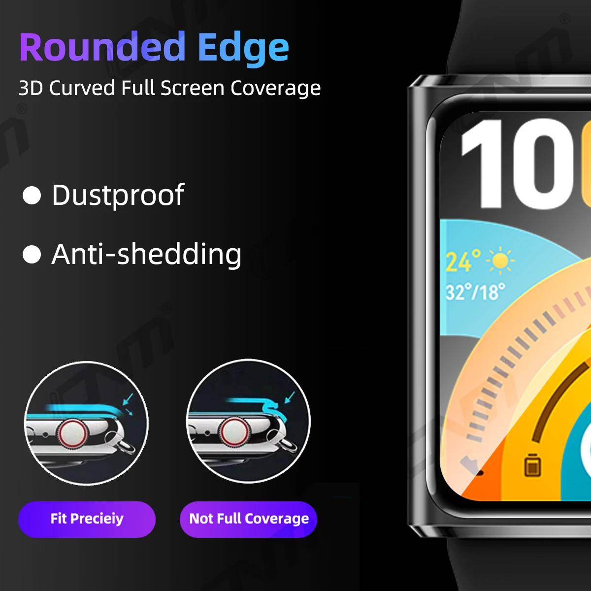 Screen Protector for Huawei Band 11 Flexible Soft Protective Film for Huawei Band 11 Pro Full Coverage Film (Not Glass)