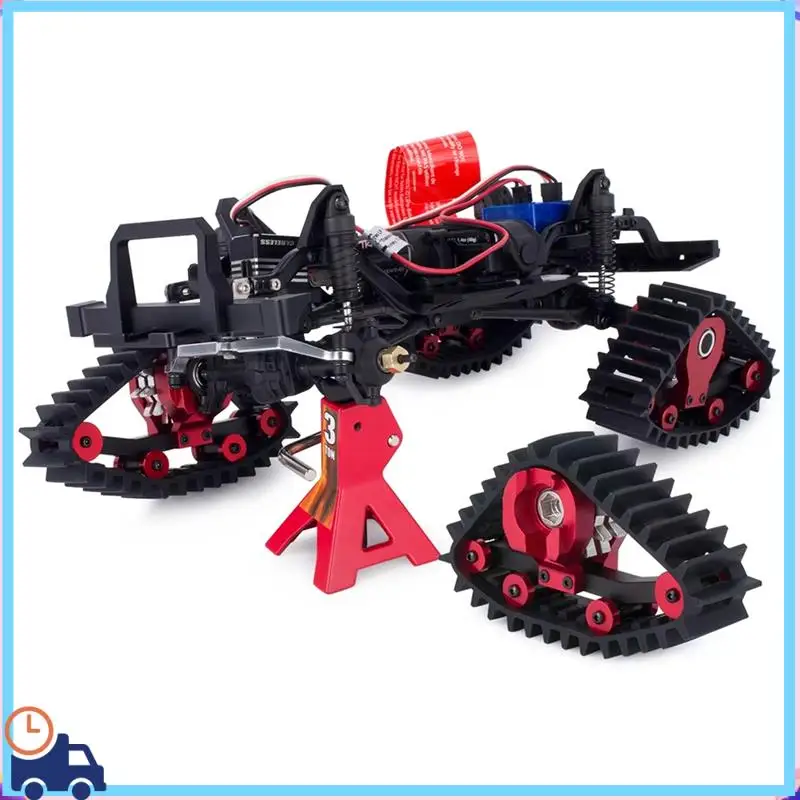 

Latest 4Pcs Snow Tires Sets Carload Tracks Wheel Sandmobile Conversion For 1/18 RC Crawler Car TRX-4M Accessory Parts
