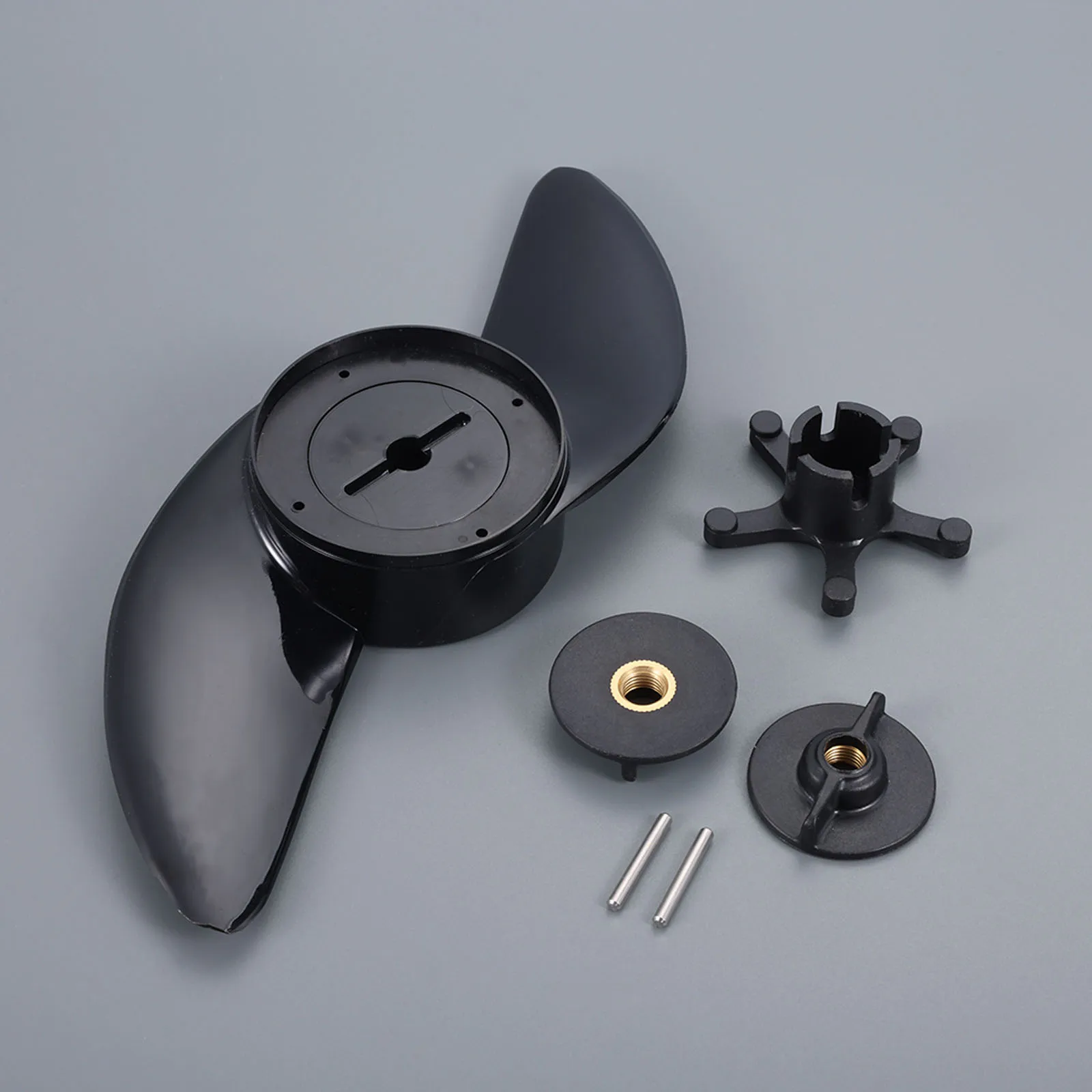 Plastic 2-Blade Propeller Electric Outboard Motor Prop for Boat Kayak Canoe Fishing Raft Dinghy for 28lb, 30lb and 34lb Motors