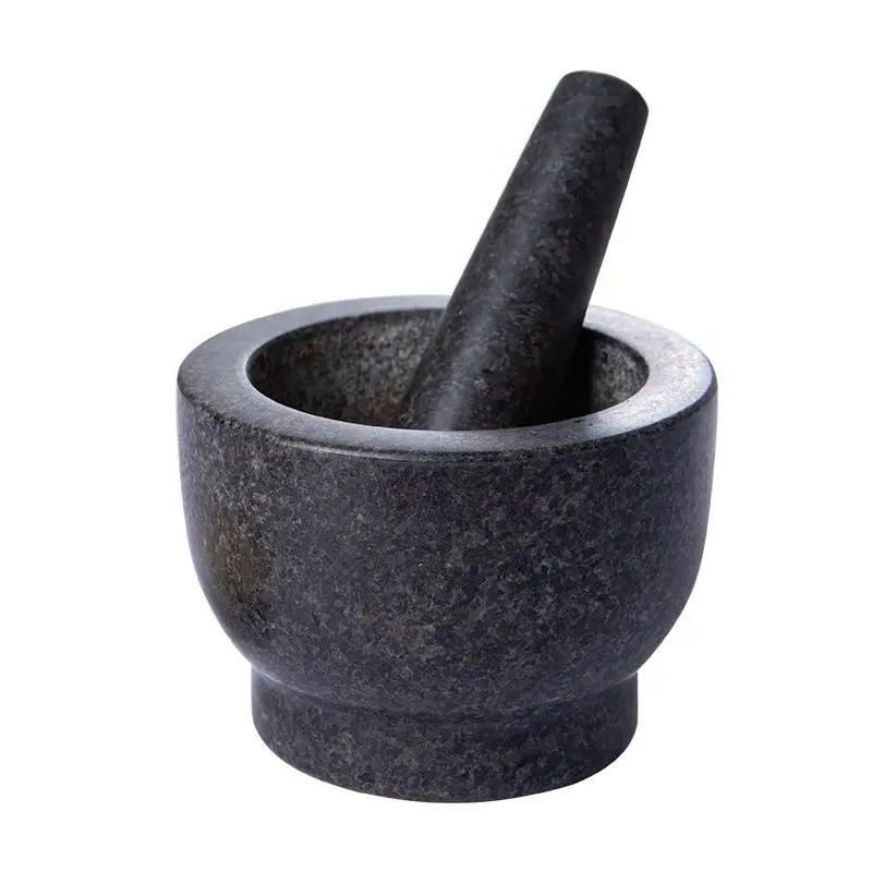 Handmade bluestone large stone mortar, mashed with rice cake and garlic, pounded with garlic bowl, garlic mortar, stone pot, nat