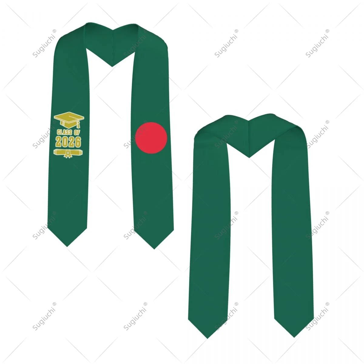 

Bangladesh Flag Class Of 2026 Graduation Stole Sash Scarf For International Students Proud Ceremony Adult Unisex