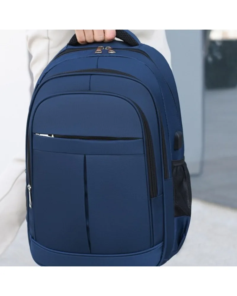 

Business commuter men's backpack large capacity simple versatile backpack college student travel travel bag men's trendy bag