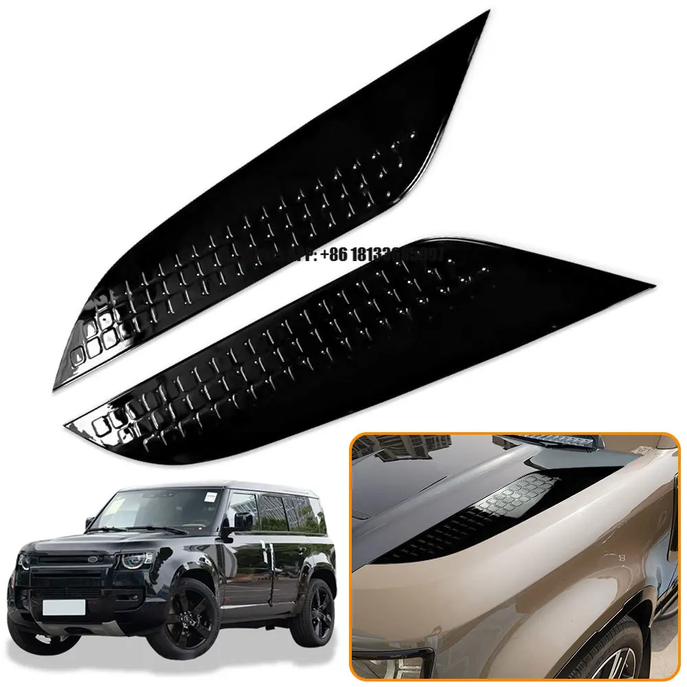 

2026 New Design Car Parts Bonnet Two Sides Trim Panel Hood Vent Covers for Land Rover Defender 110 90 2020- 2026