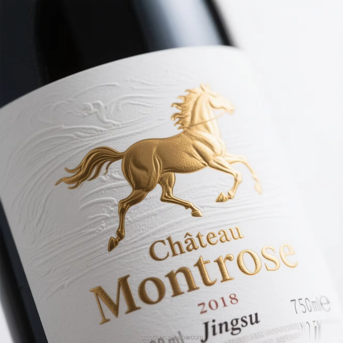 ملصقات النبيذ ذات الرقائق المغناطيسية الفاخرة |   ملصقات لاصقة مخصصة من ورق الجلد السويدي لمشروبات هدايا عيد الحب