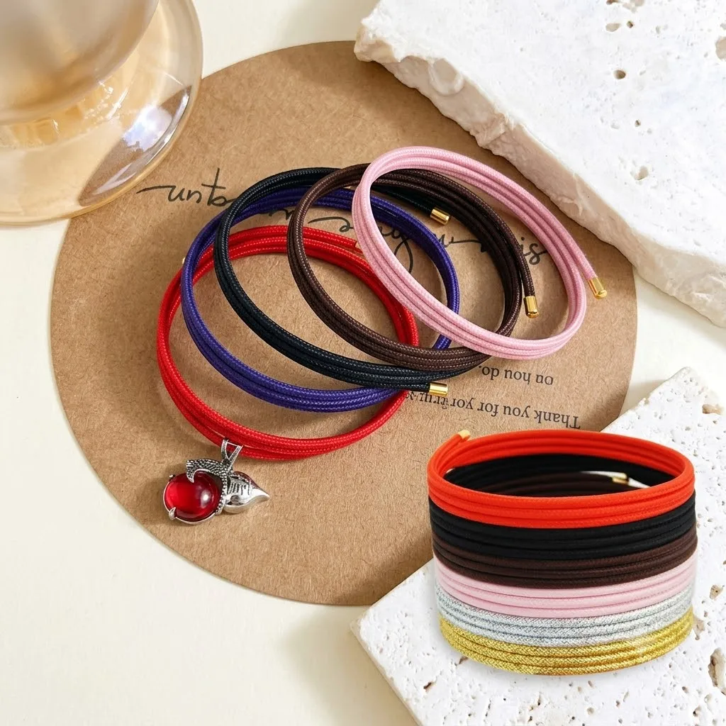 1 Stück 51cm Mehrfarbiges Magnet-Seil Verstellbares Kordelarmband Halsketten DIY Schmuckherstellung Zubehör Zubehörteile – Detail 1