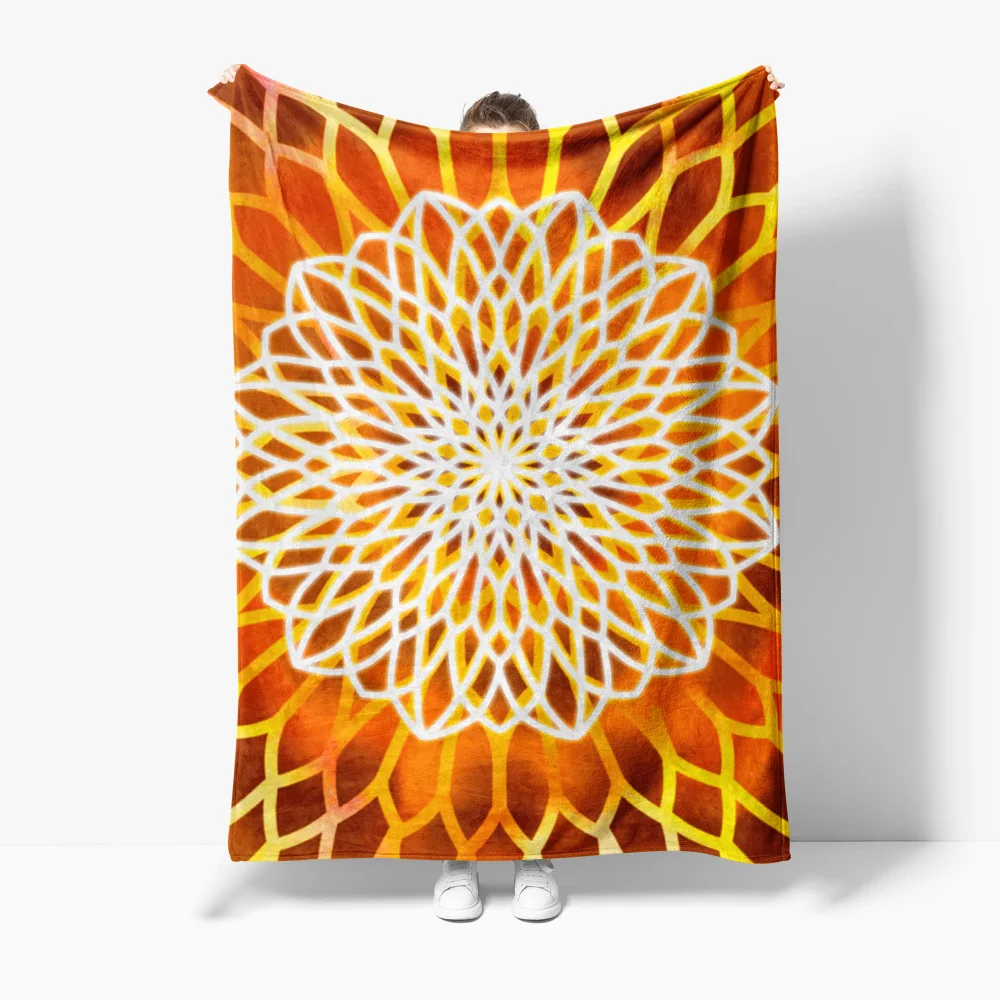 

Abstract Geometric Pattern Fleece Blanket Sofa Bed Throw Decorative Warm Cozy Gift Idea