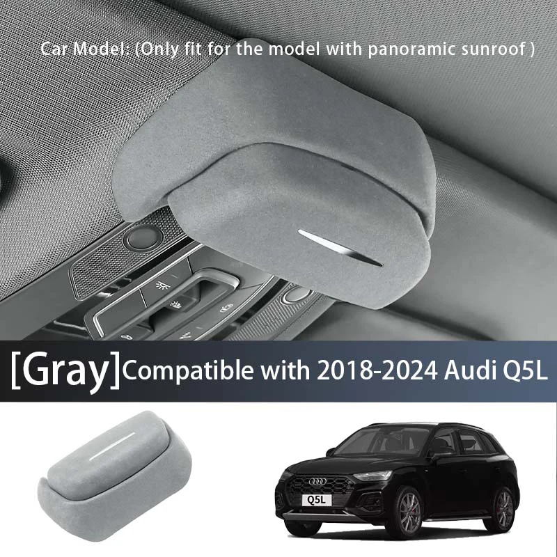 Auto Brillendoos Dak Zonnebril Opslag Clip Auto Levert Interieur Modificatie Accessoires ABS Voor Audi A4L/A6L/Q5L Accessoires