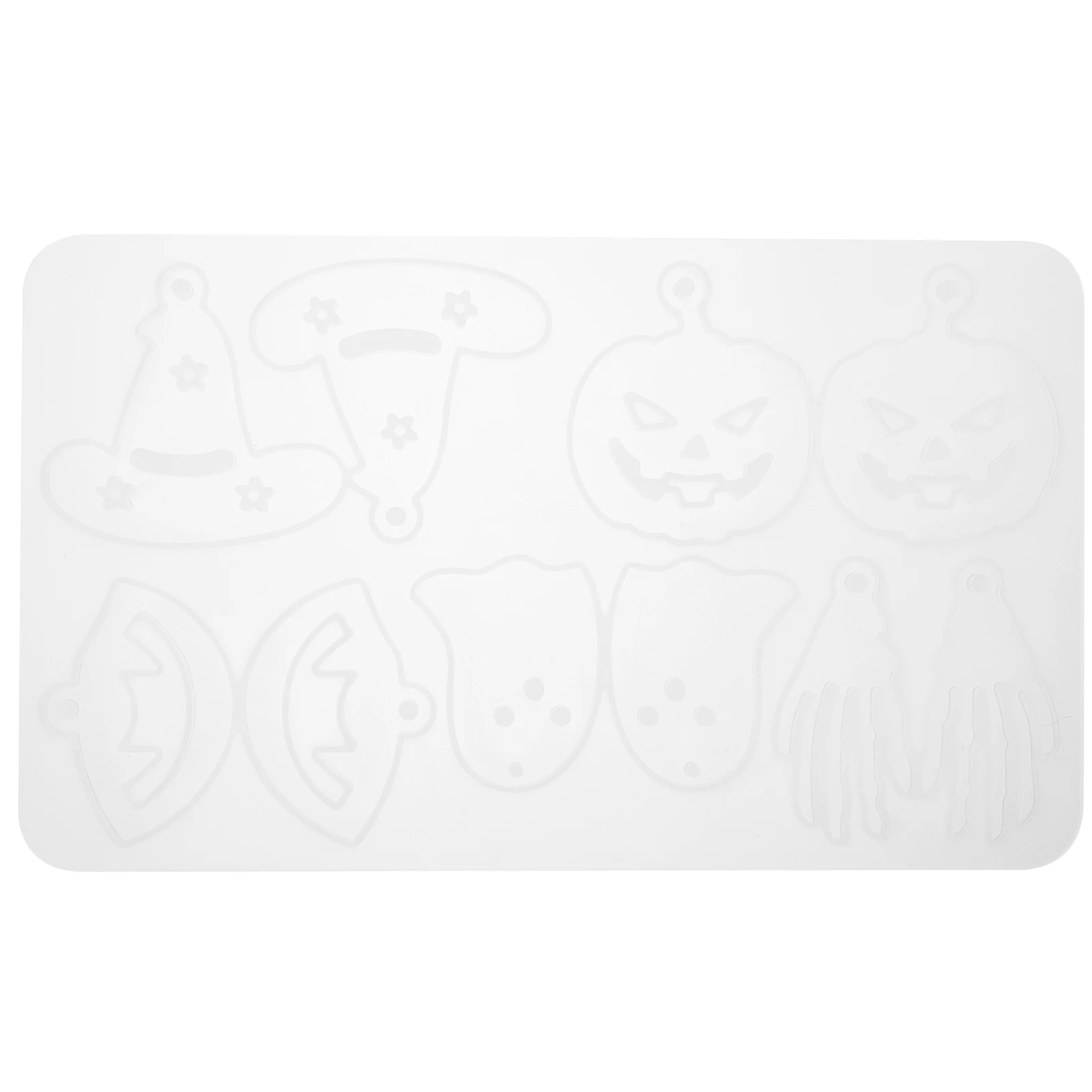 Party Earring Pendant Mold Halloween Resin Moulds Manual White Silica Gel Molds