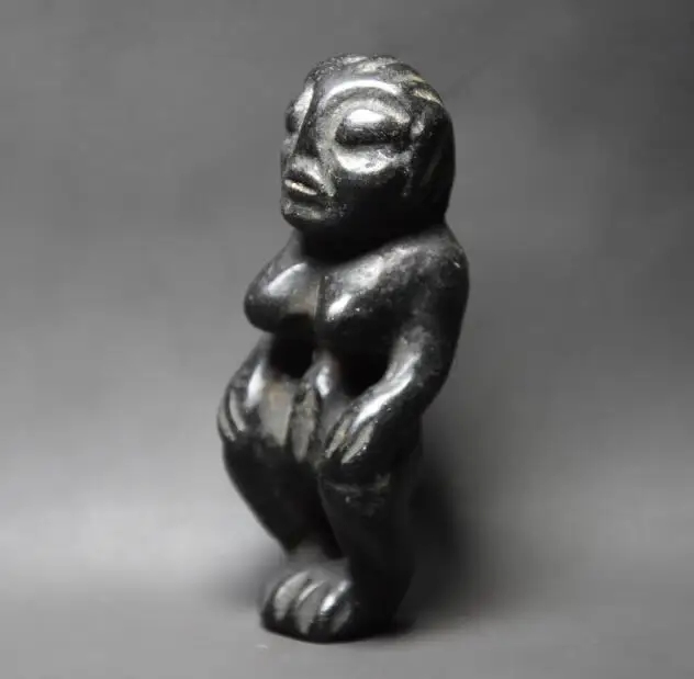 Hongshan culture archaize black iron meteorite female Hongshan people small statue