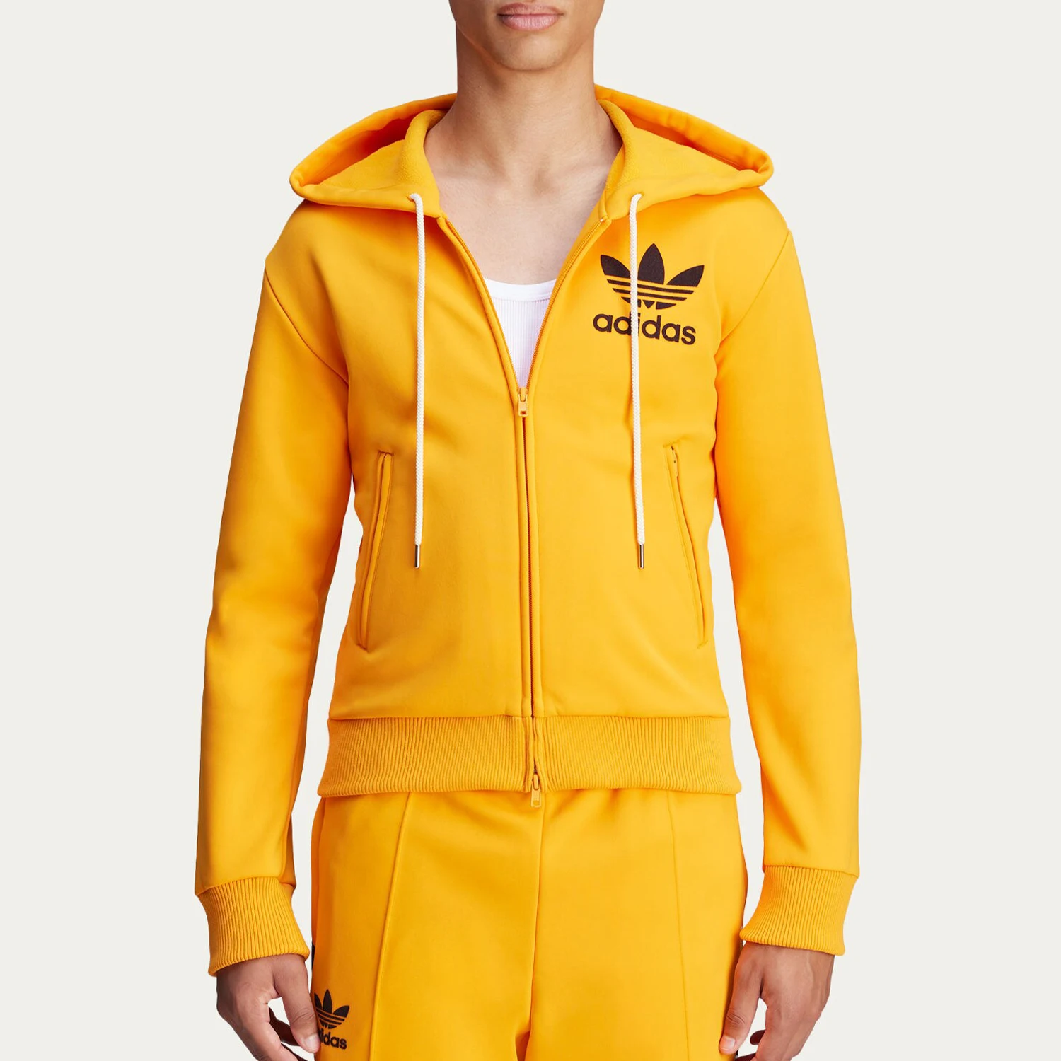 

Спортивная трикотажная толстовка унисекс Adidas Originals Trefoil с завязками на шнурке JJ2938