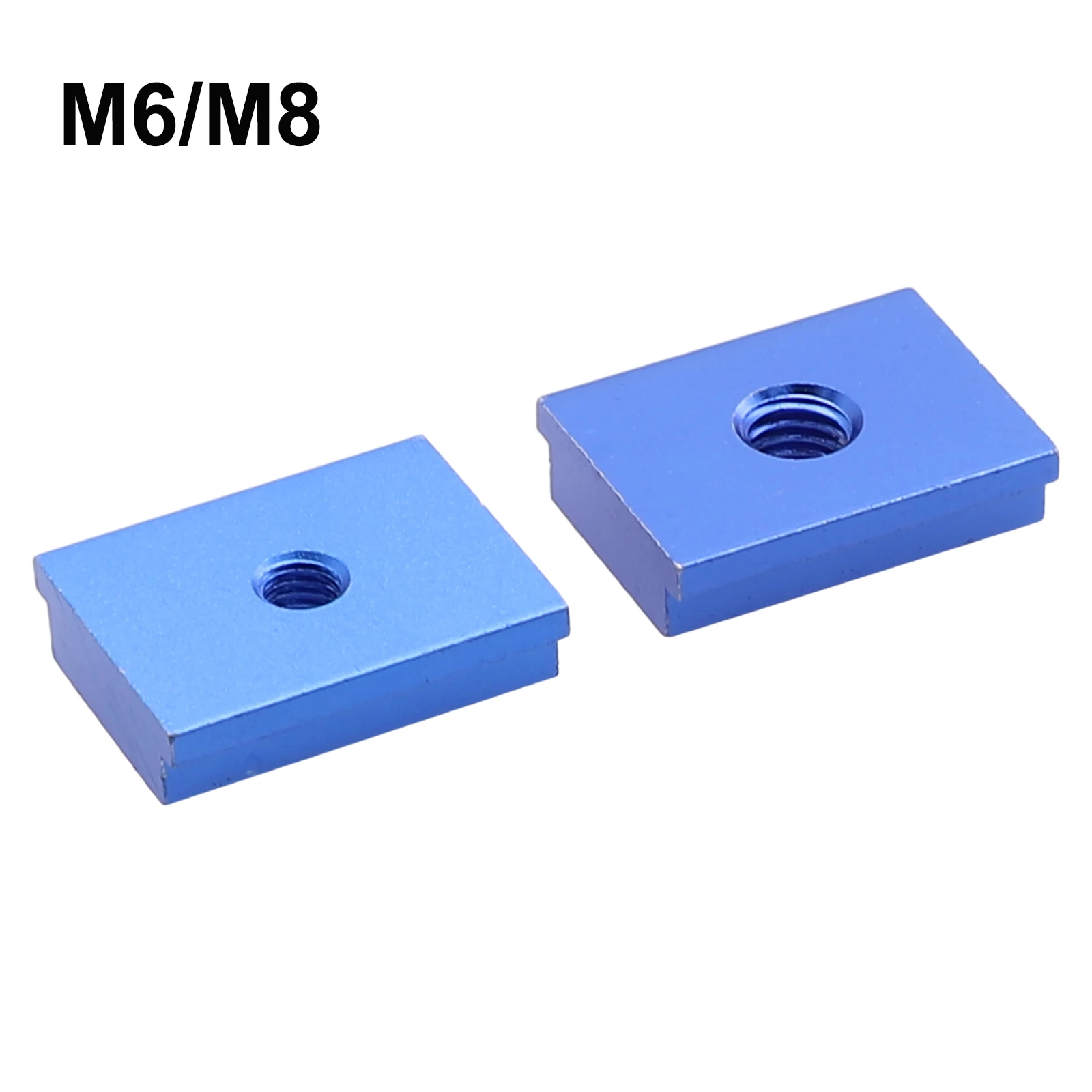 T Track Set T Track Slider Blue Compact Design M6 M8 30x23x7.8mm Aluminum Alloy Wood Industry Woodworking Table